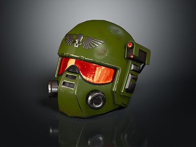 Modern gas mask sci-fi gas mask gas mask 3d model