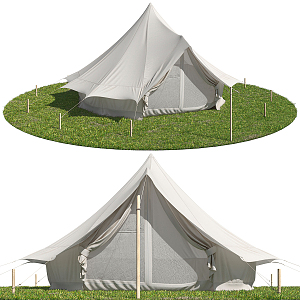 Camping tents Modern tents 3d model