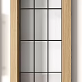 Three Stylish Barn Doors Featuring Dark Gray Wooden And Light Blue Designs