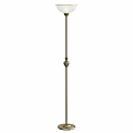 Slim Metal Floor Lamp With Central Decorative Ball Design For Modern Interiors