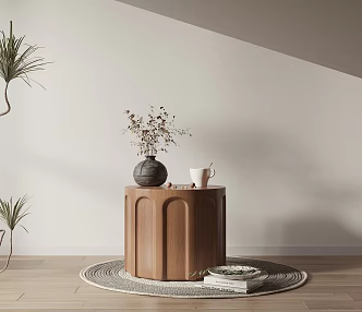 Coffee Table Side Table Bedside Table Ornaments Carpet 3d model