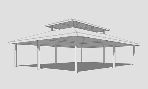 large scaffolding 3d model