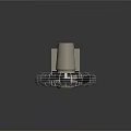 TRANE Tabletop Air Cooler Fan With Metal Mesh Cover And Black Blades Design