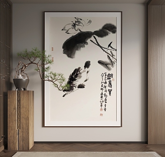 New Chinese Hanging Paintings Chinese Hanging Paintings 3d model