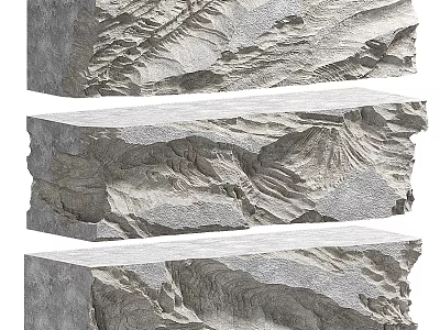 Bar Counter Textured Natural Stone Interior Design With Decorative Surface And Modern Style 3d model