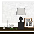 Geometric Decorations Combination Table Lamp 3d model
