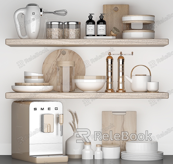 Modern kitchen accessories ornaments model