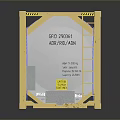 Yellow Frame Transport Container With White Storage Tank And Hazardous Labels