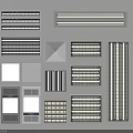 Various Grille Lights With Different Designs For Modern Indoor Lighting Fixtures
