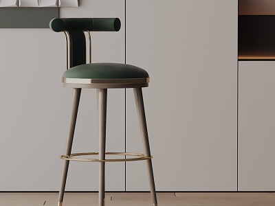 Modern Bar Chair 3d model