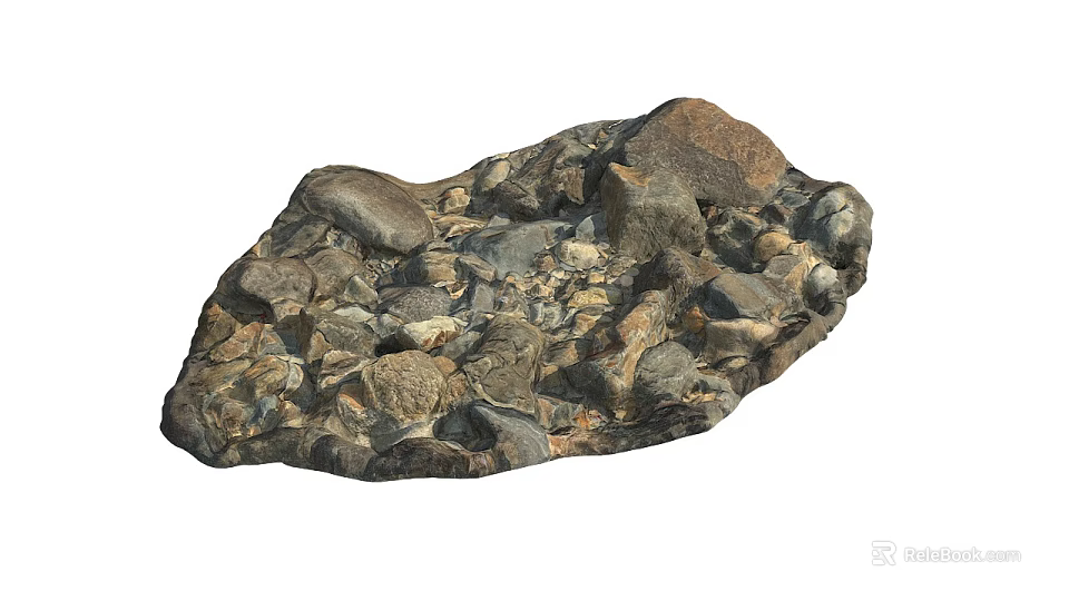 Natural Stone And Wood Texture Combination For Rustic Home Decor 3d model