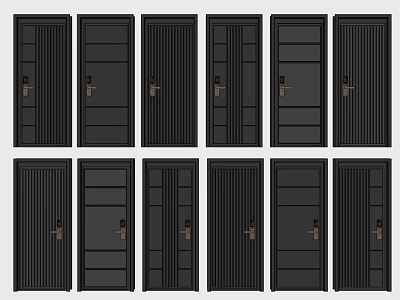 Modern Doors Single Door 3d model Modern Doors Single Door 3d model