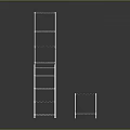 White Metal Wire Shelving Units Set Of Two With Multiple Tiered Storage Racks