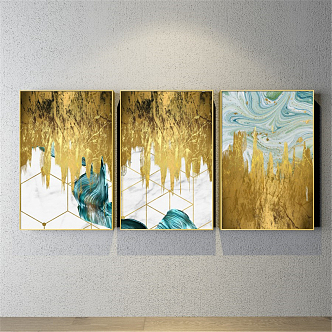 Modern Decorative Painting Hanging Painting 3d model