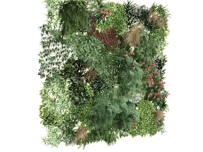 Diverse Bonsai Potted Plants Featuring Lush Greenery And Indoor Decorative Design 3d model