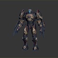 Mecha Warrior Mecha Soldier Machine Armor Mechanical Armor 3d model