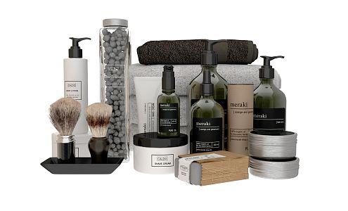 Men's Skin Care Products Modern Toiletries 3d model