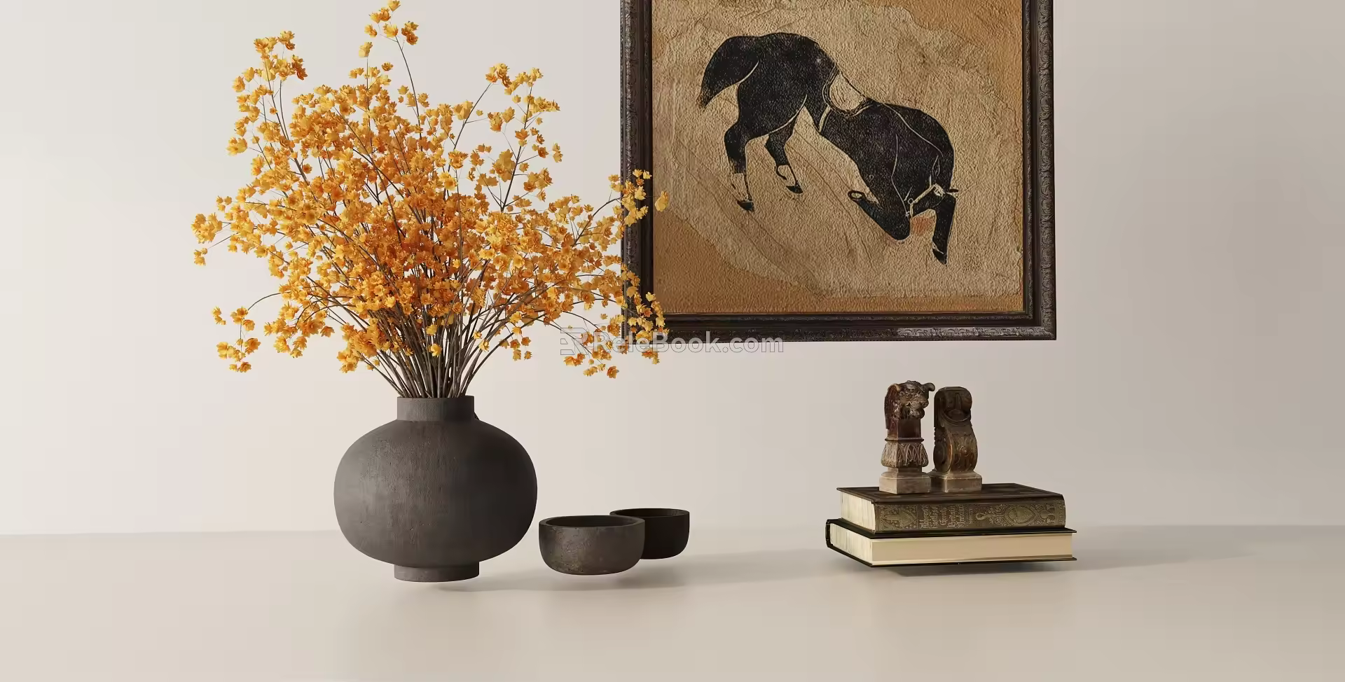 Modern ornaments combination 3d model