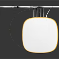 White Base Electronic Device With Multiple Square Modules And Thin Connecting Wires