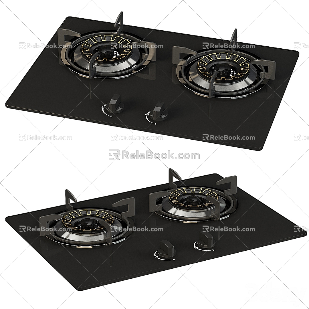 Gas stove 3d model