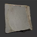 Rustic Natural Wood Stone Block With Rough Edges And Smooth Surface Texture