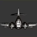 Futuristic Silver Metallic Aircraft Model With Sleek Wings And Reflective Surface