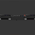 Modern Synthesizer Portable Synthesizer Mixer Reverberator 3d model