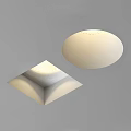Black Square and Round Downlights Spotlights for Modern Interior Lighting 3d model