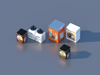 Iron box box storage box 3d model Iron box box storage box 3d model