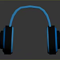 Stylish Over Ear Headphones With Blue And Black Modern Design For Electronics
