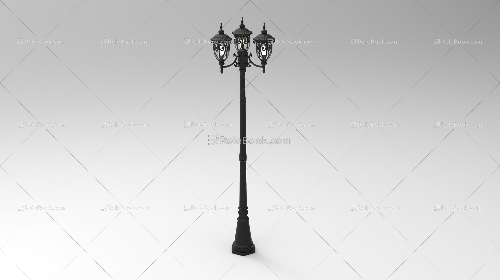 Outdoor street lamp European street lamp 3d model