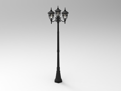 Outdoor street lamp European street lamp 3d model