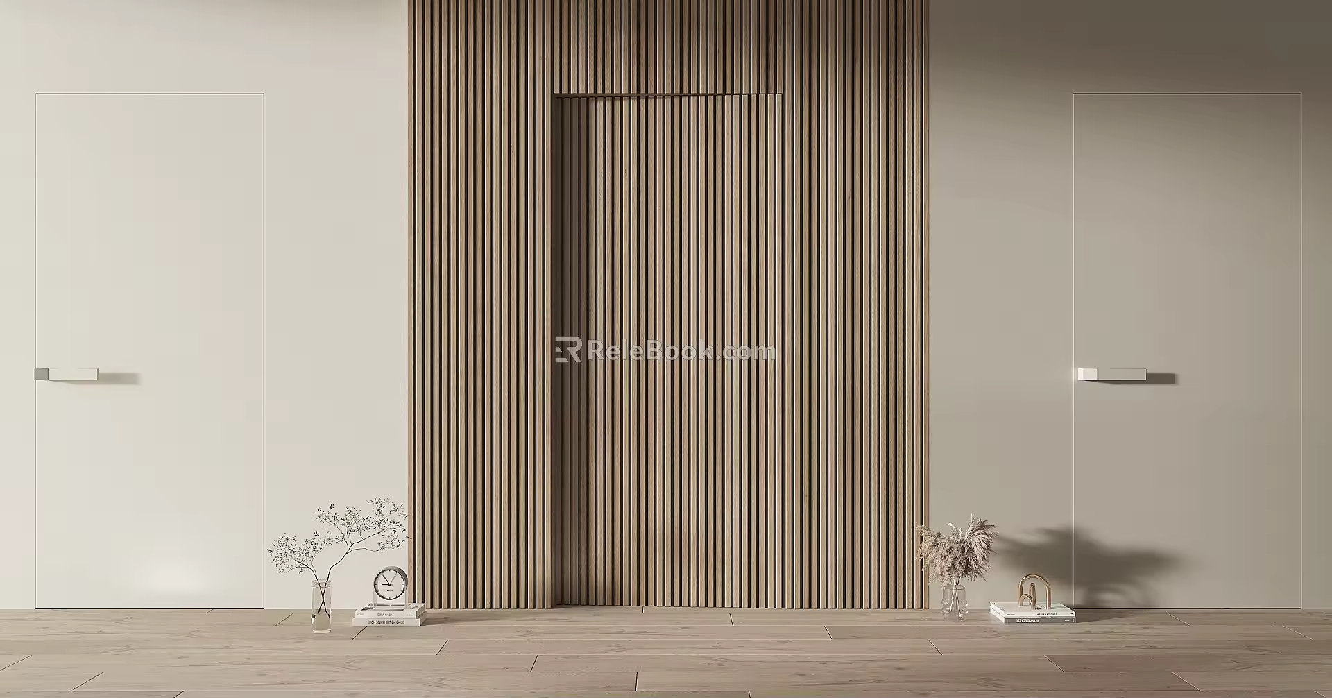 Modern Invisible Door Single Door 3d model