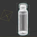 Medical Glass Vial For Pharmaceutical Use With Yellow Liquid And Dark Cap