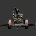 Modern Artillery Gun Vehicle 3d model