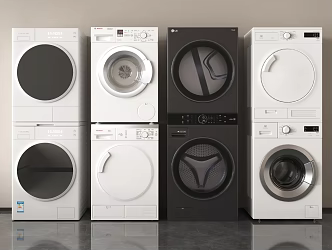 WASHING MACHINE WALL WASHING MACHINE 3d model