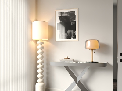 Modern Entrance Cabinet Side Cabinet Entrance Floor Lamp model