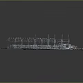 Modern Factory Large Factory 3d model