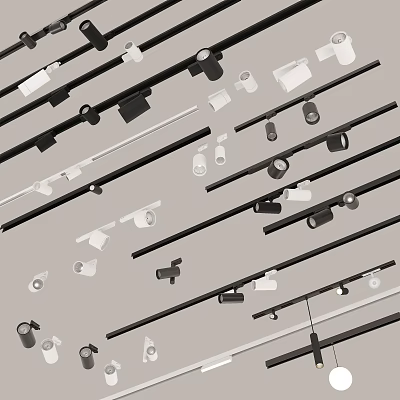 Modern Spotlights Spotlights Track Spotlights Group 3d model