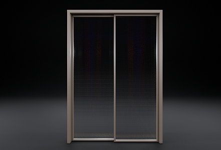 glass sliding door 3d model