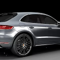 Silver Porsche Macan SUV Featuring Sleek Modern Exterior And Large Alloy Wheels
