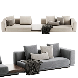 Minotti HORIZONTE Modern Multiplayer Sofa 3d model