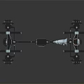 Automotive Suspension Components with Alloy Wheels Shock Absorbers Metal Frame and Precision Engineering