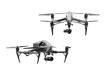 Advanced Smart Drone Aerial Equipment With Camera And Propellers Structure 3d model