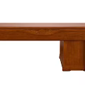 Classic Solid Wood Desk With Carved Details And Single Drawer Design