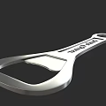 Silver Metal Bottle Opener With Safe Opener Engraving And Functional Design