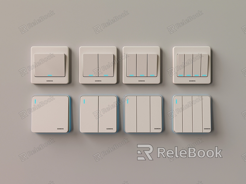 Wall white switch collection model