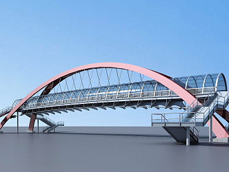 Modern People's Overpass 3d model