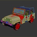 Hummer Pickup SUV Jeep 4WD 4WD SUV Military Jeep Hummer 3d model