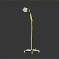 Modern Chrome Floor Lamp With Adjustable Arm And Tripod Base 3d model
